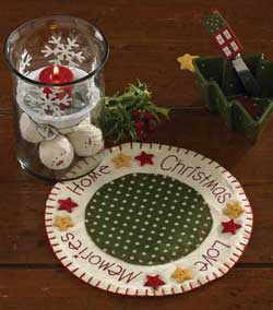 Home for Holidays Round Accent Mat