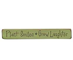Plant Smiles Wood Shelf Sitter