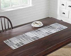 Sawyer Mill Black Patchwork 48 inch Table Runner