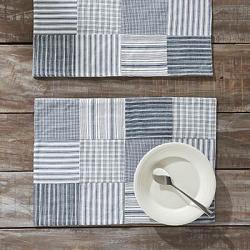 VHC Brands Sawyer Mill Blue Patchwork Placemats (Set of 2)