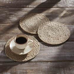VHC Brands Natural Jute Braided Trivets (Set of 3)
