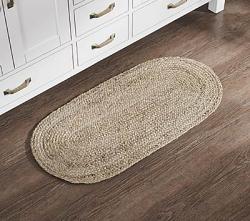 VHC Brands Natural Jute 17 x 36 inch Braided Rug