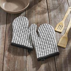 Sawyer Mill Black Oven Mitts (Set of 2)