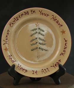 Holiday Sentiment Accent Plate