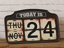 Vintage Style Perpetual Calendar
