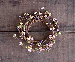 Pink, Purple, Yellow, Green Berry Candle Ring