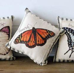 Monarch Butterfly Mini Pillow