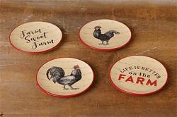 Farm Rooster Mini Plate