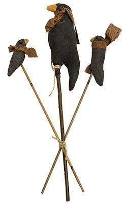 Primitive Crow Stakes (Set of 3)