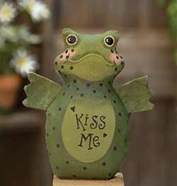 Kiss Me Frog Primitive Doll