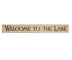 Welcome to the Lake 24 inch Wood Sign