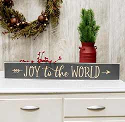 Joy to the World Engraved 24 inch Sign