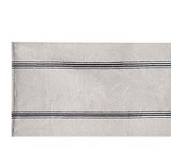 Tan with Black Stripe 35 inch Table Runner