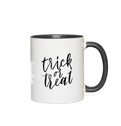 Trick or Treat Mug with Black