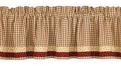 Apple Jack Cafe Curtains - 24 inch Tiers