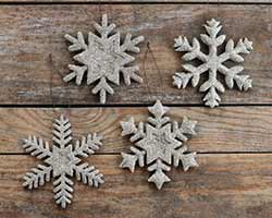 K&K Silver Snowflake Ornament