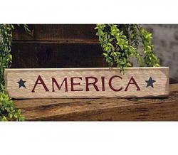 America Distressed Barnwood Sign