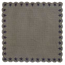 Black Star Tablecloth - 60 x 60 inch (Black and Tan)