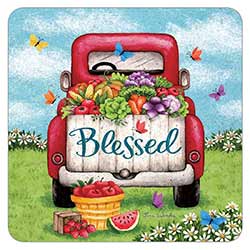 Blessed Red Truck Coaster
