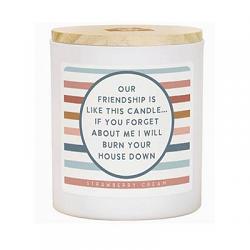 Strawberry Cream Soy Candle - "Burn Your House Down"