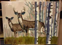 Deer Art Tile 