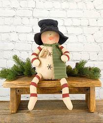 Merry the Whimsical Snowman Doll