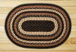 Mocha / Frappuccino Oval Jute Rug (Special Order Sizes)
