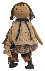 The Hearthside Collection Bee Kind Primitive Doll