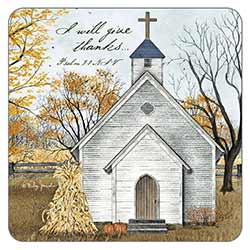 Autumn Church Coaster