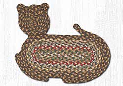 Fir and Ivory Braided Cat Rug