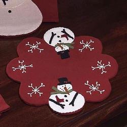 Snowy Guy Candle Mat