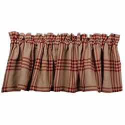 Chesterfield Check Red Valance