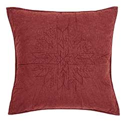 Cheyenne American Red Sham - Euro (Quilted)