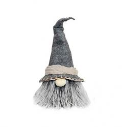 Gnome with Gray Witch Hat
