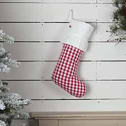 Emmie Red Check 20 inch Stocking