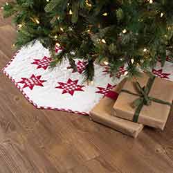 Emmie Red Patchwork 48 inch Tree Skirt