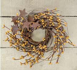 Old Gold Twig & Berry Wreath