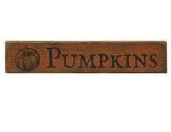 Pumpkins Wood Sign