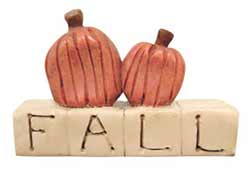 Fall Block with Pumpkins