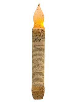 Constitution Battery Timer Taper Candle