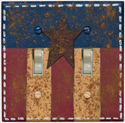 Americana Switchplate Cover - Double