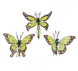 Glow in the Dark Butterfly or Dragonfly Pot Clinger