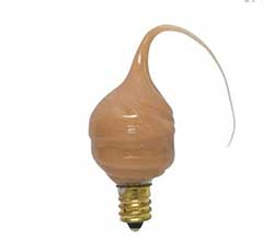 Cinnamon Colored Silicone Light Bulb