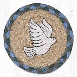 Peace Dove Braided Coaster