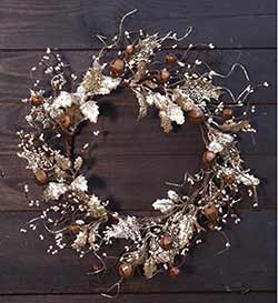 Vintage Glittered Wreath with Holly & Bells