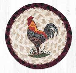 Rustic Rooster Round 7 inch Trivet