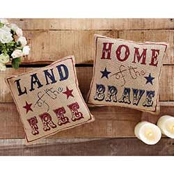 Land of the Free Pillows (Set of 2)