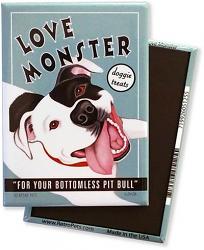 Love Monster Pit Bull Terrier Magnet
