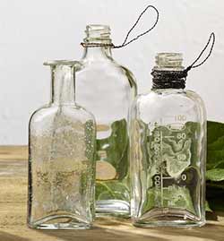 Glass Bottle Trio