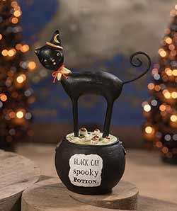 Black Cat Spooky Potion